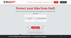 Desktop Screenshot of bikeregister.com